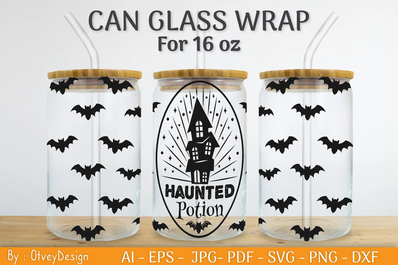 Halloween Beer Can Glass SVG Bundle - CraftNest - Digital Crafting and Art