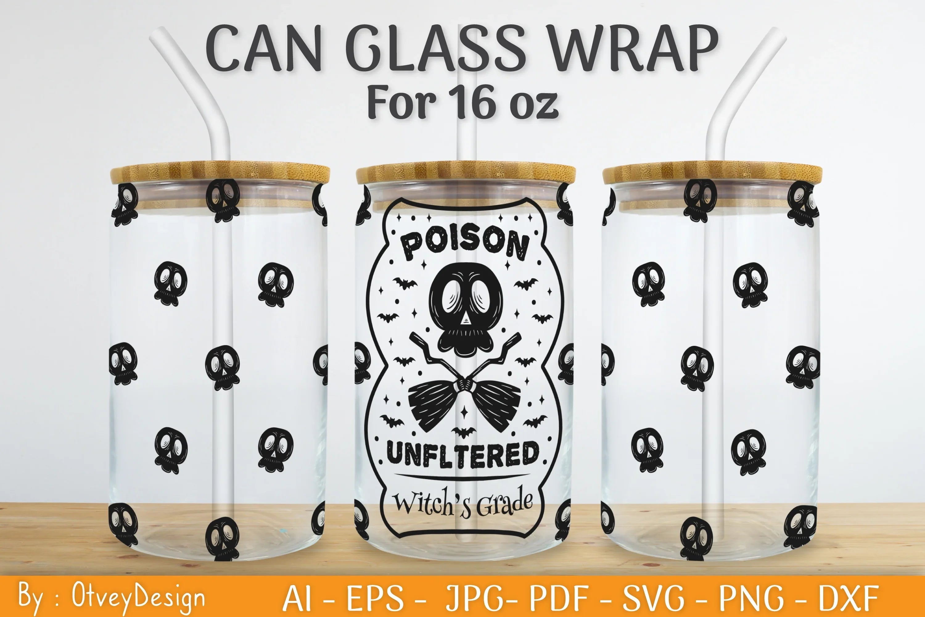 Halloween Beer Can Glass SVG Bundle - CraftNest - Digital Crafting and Art
