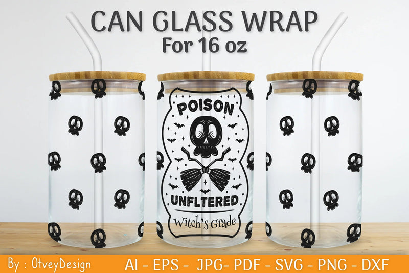 Halloween Beer Can Glass SVG Bundle - CraftNest - Digital Crafting and Art