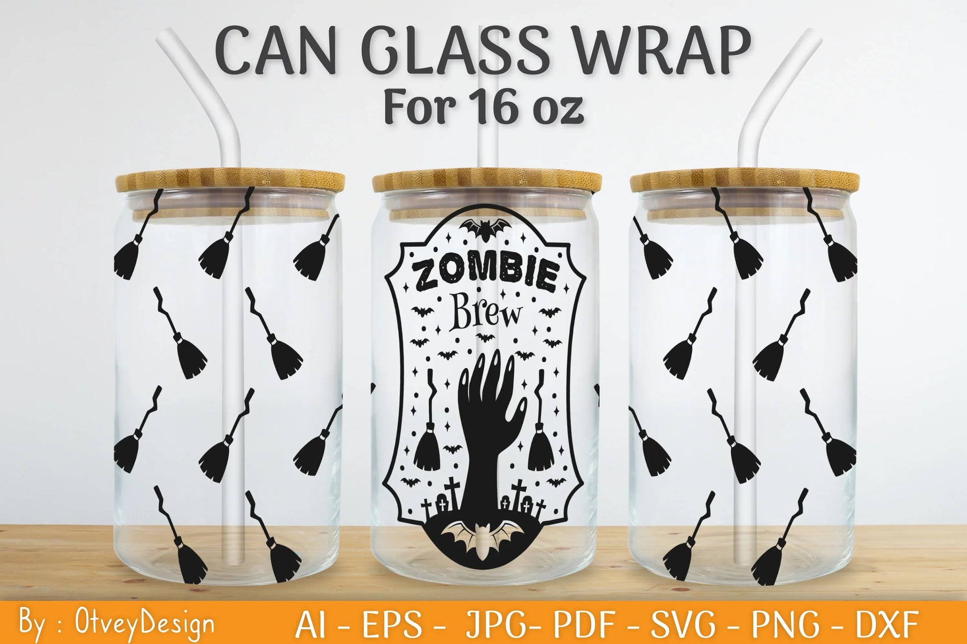 Halloween Beer Can Glass SVG Bundle - CraftNest - Digital Crafting and Art