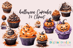 Halloween Cupcakes Clipart Bundle - CraftNest - Digital Crafting and Art