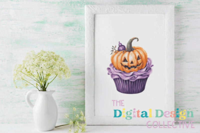 Halloween Cupcakes Clipart Bundle - CraftNest - Digital Crafting and Art