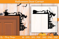 Halloween Door Corner SVG Bundle - CraftNest - Digital Crafting and Art