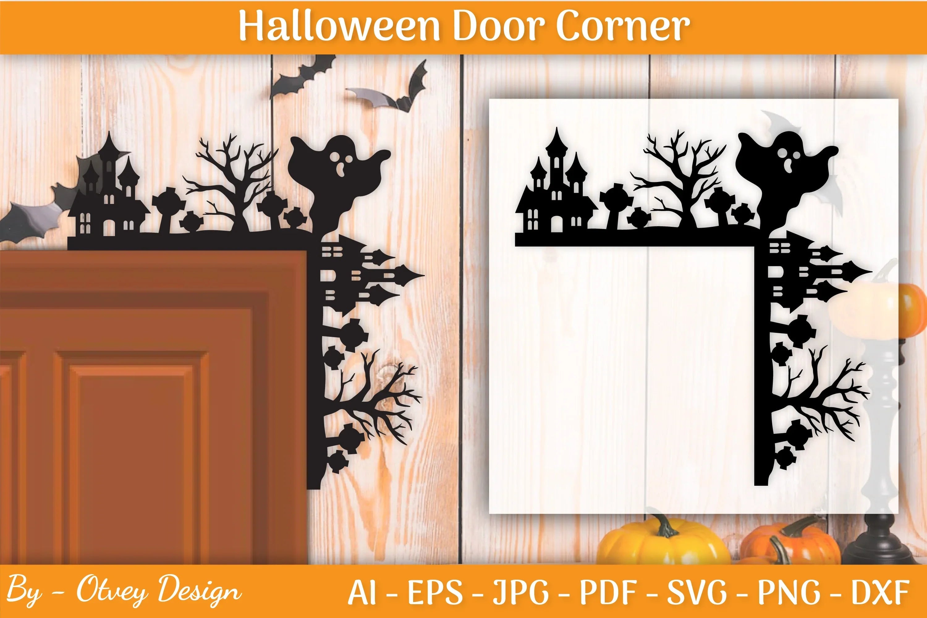 Halloween Door Corner SVG Bundle - CraftNest - Digital Crafting and Art