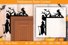 Halloween Door Corner SVG Bundle - CraftNest - Digital Crafting and Art