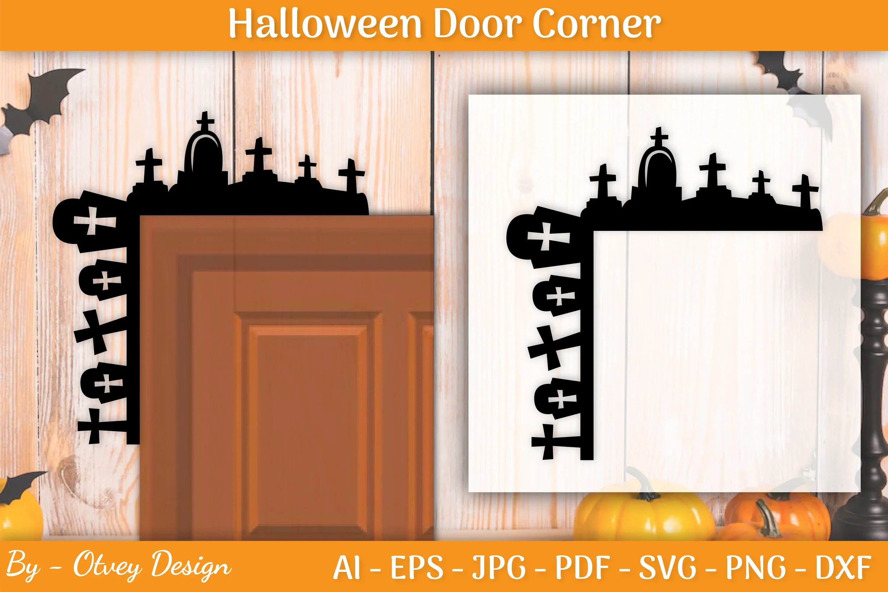Halloween Door Corner SVG Bundle - CraftNest - Digital Crafting and Art