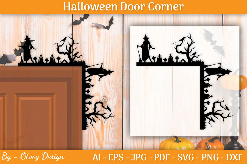 Halloween Door Corner SVG Bundle - CraftNest - Digital Crafting and Art
