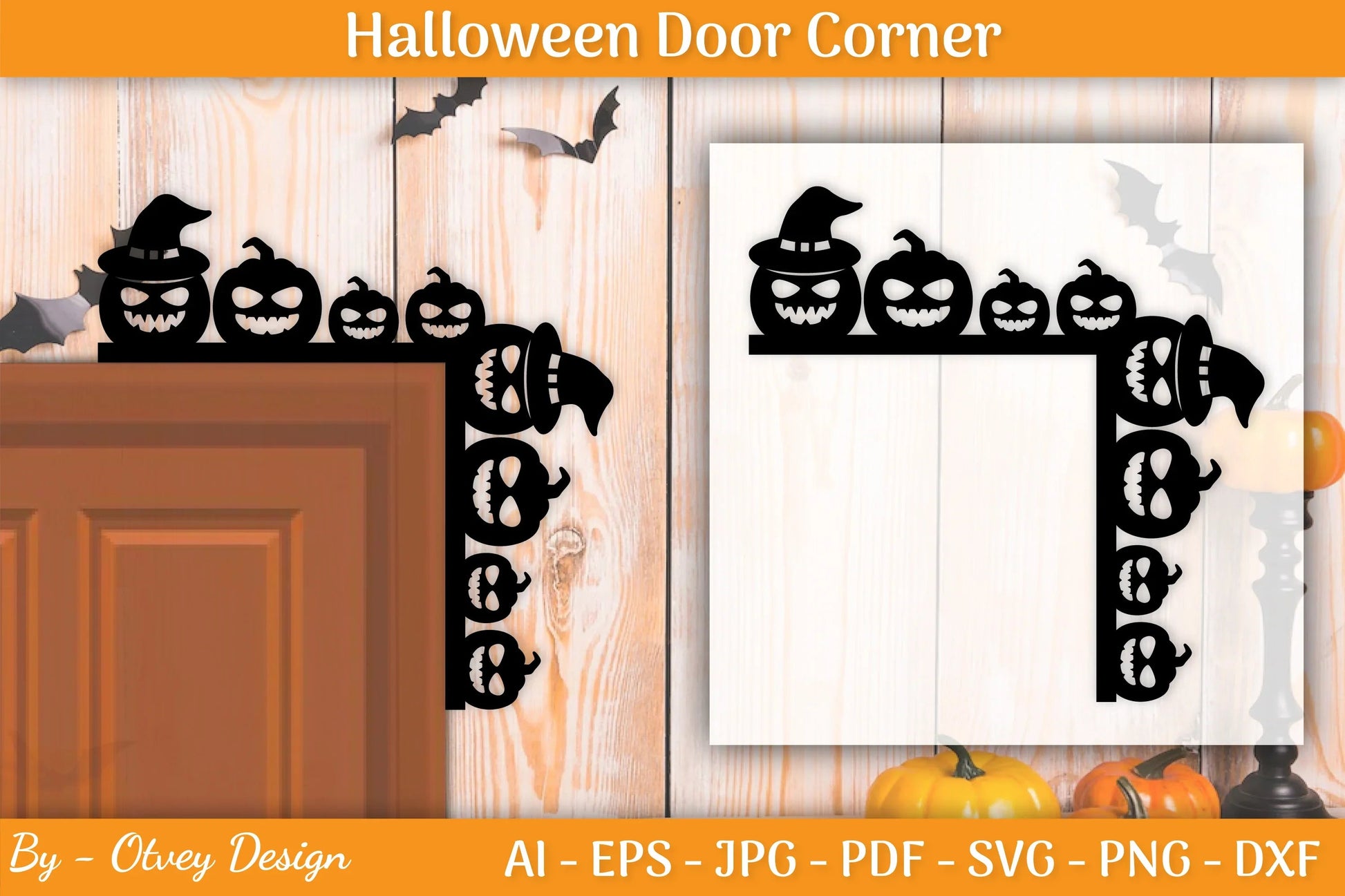 Halloween Door Corner SVG Bundle - CraftNest - Digital Crafting and Art