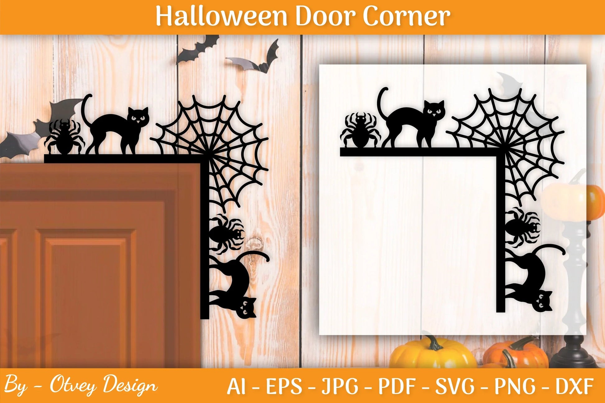 Halloween Door Corner SVG Bundle - CraftNest - Digital Crafting and Art