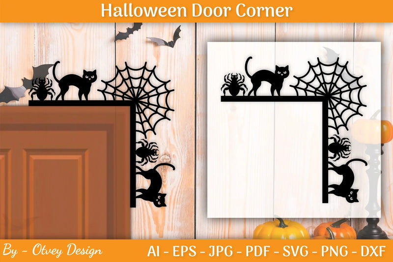 Halloween Door Corner SVG Bundle - CraftNest - Digital Crafting and Art