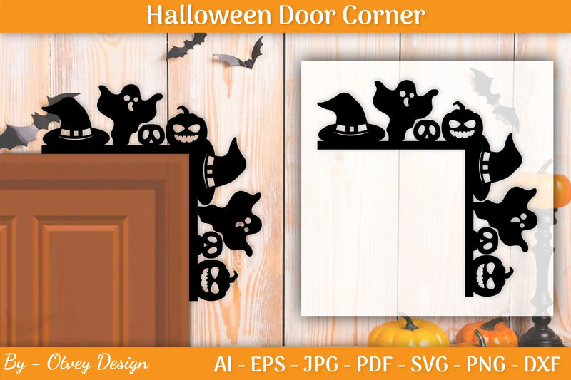 Halloween Door Corner SVG Bundle - CraftNest - Digital Crafting and Art