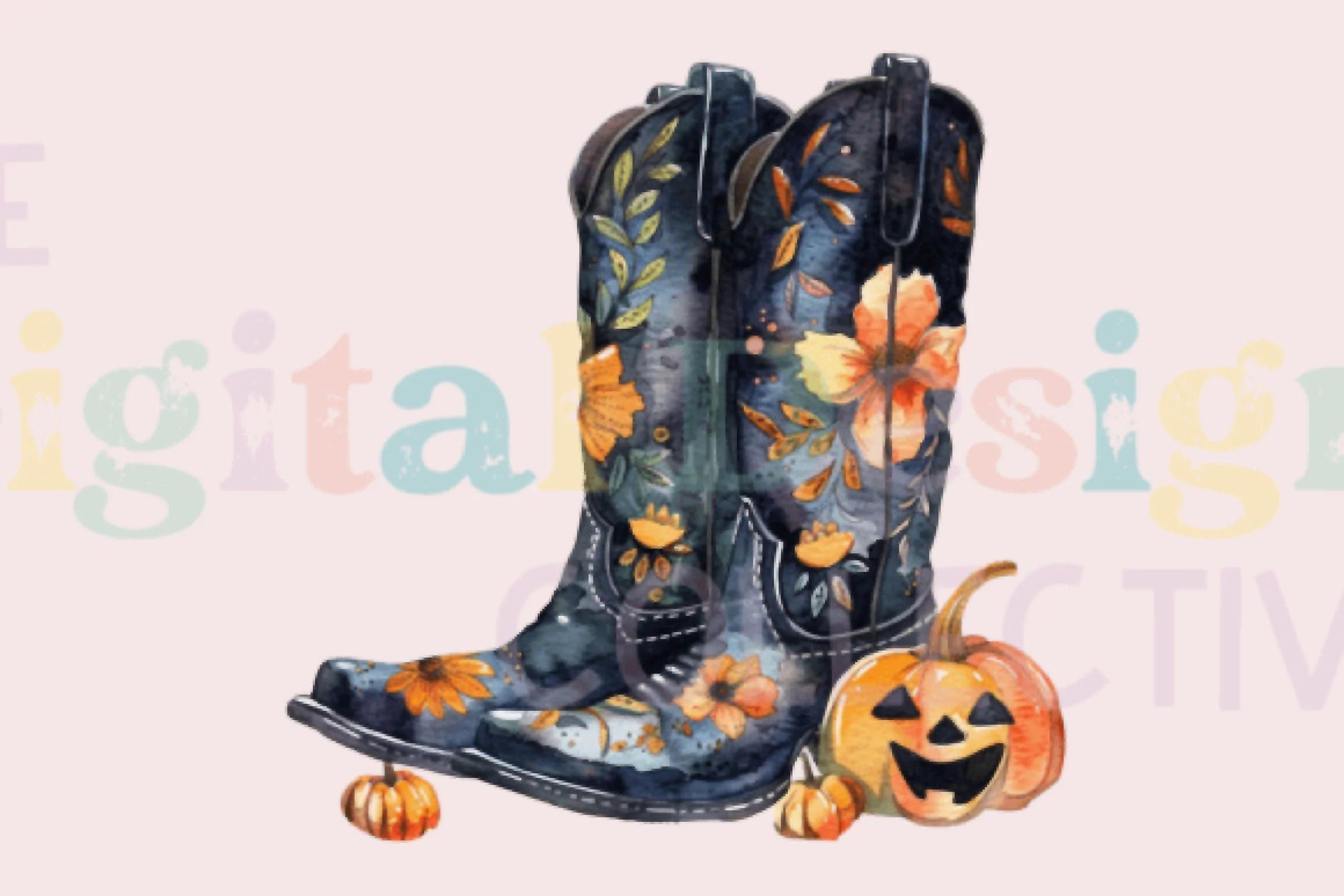 Stylish Halloween Fall Western Boots Clipart Bundle - CraftNest - Digital Crafting and Art