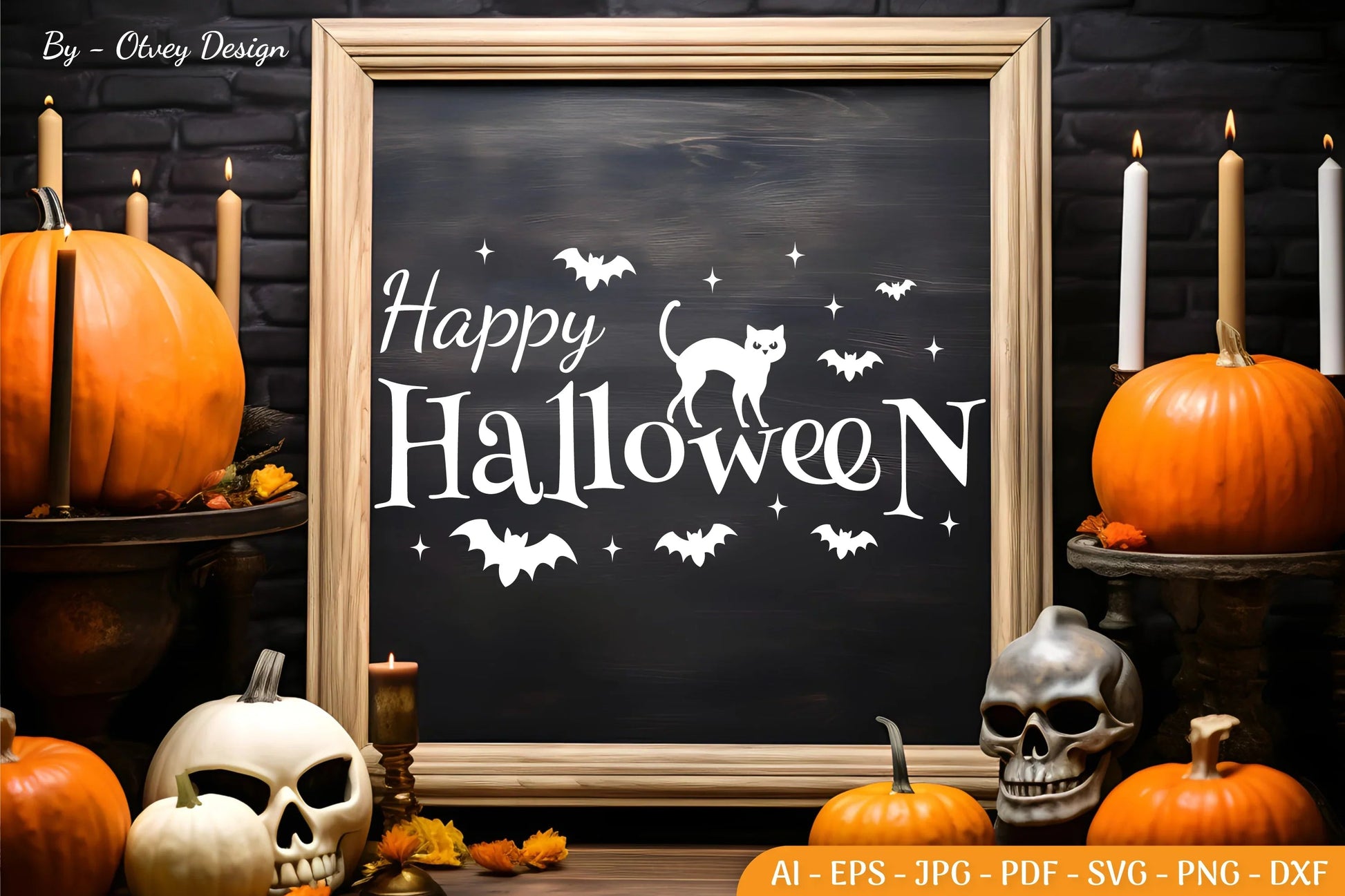 Halloween Farmhouse Sign SVG Bundle - CraftNest - Digital Crafting and Art