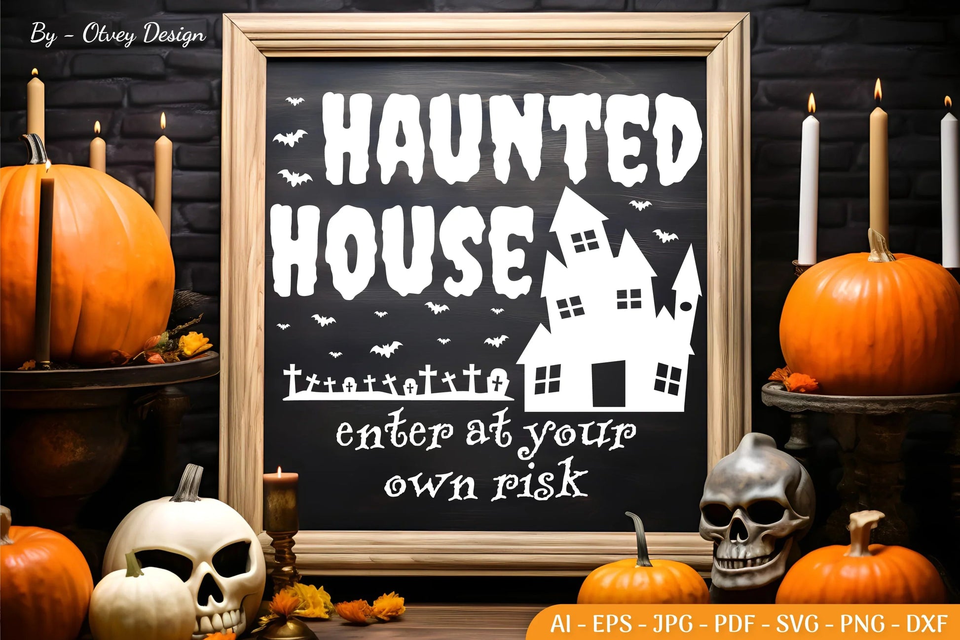 Halloween Farmhouse Sign SVG Bundle - CraftNest - Digital Crafting and Art