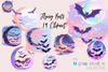 Halloween Flying Bat Clipart Bundle