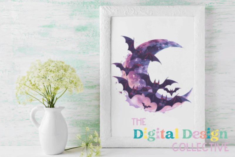 Halloween Flying Bat Clipart Bundle - CraftNest - Digital Crafting and Art