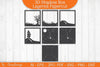 Halloween Scene 3D Shadow Box SVG Bundle
