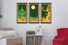 Halloween Scene Layered Papercut SVG Bundle - CraftNest - Digital Crafting and Art