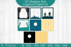 Halloween Zombie 3D Shadow Box SVG Bundle - CraftNest - Digital Crafting and Art