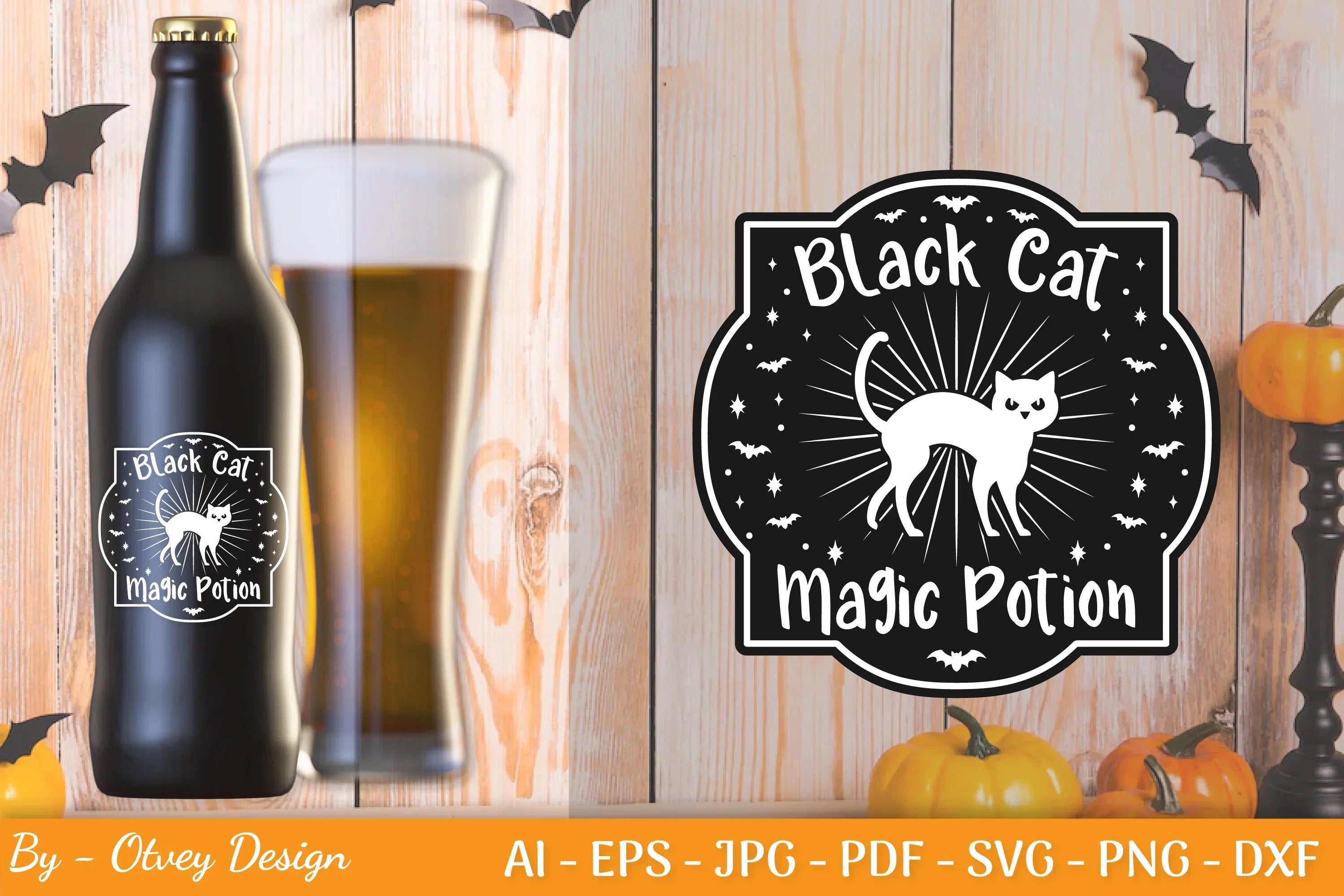 Halloween Spooky Label SVG Bundle - CraftNest - Digital Crafting and Art