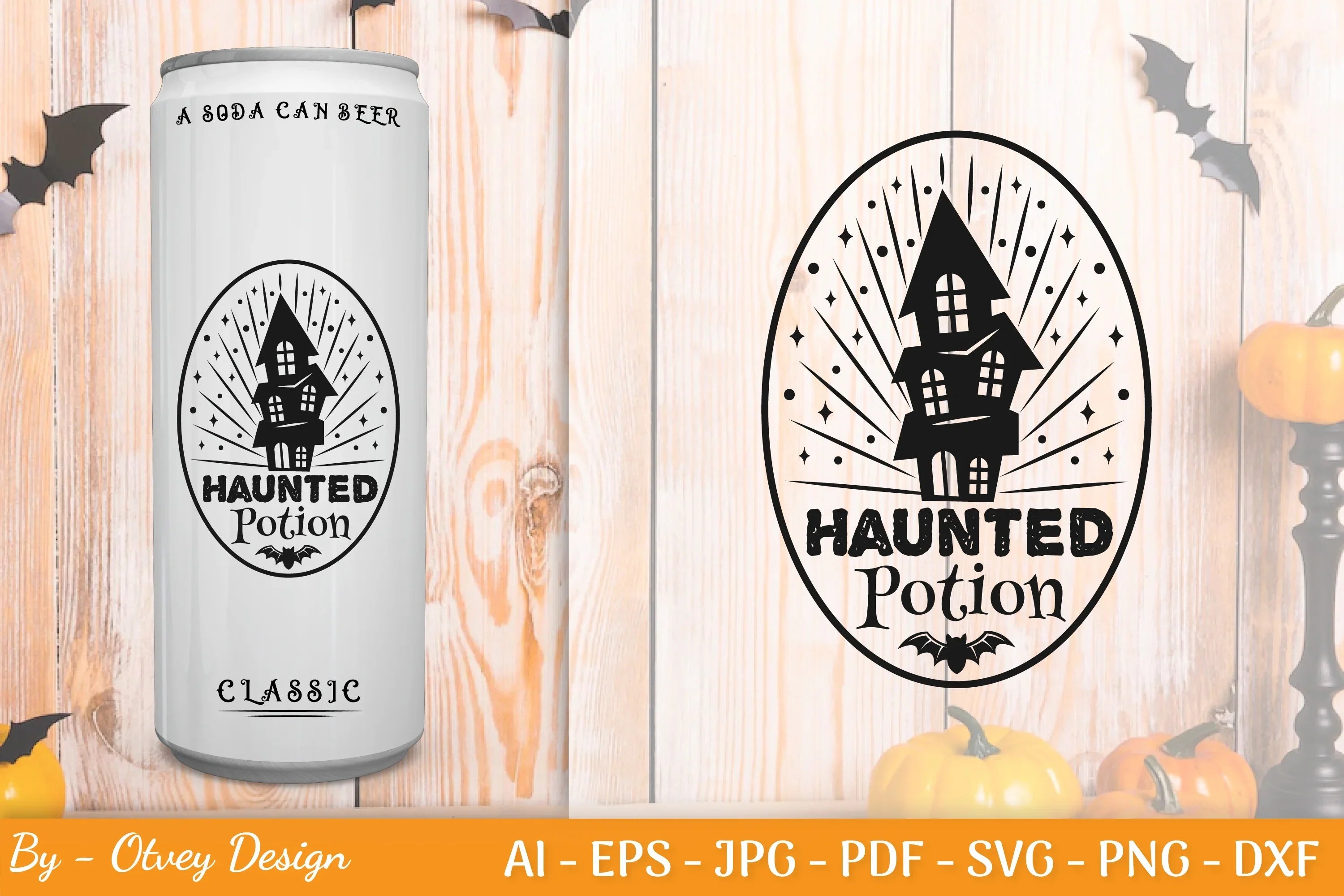 Halloween Spooky Label SVG Bundle - CraftNest - Digital Crafting and Art