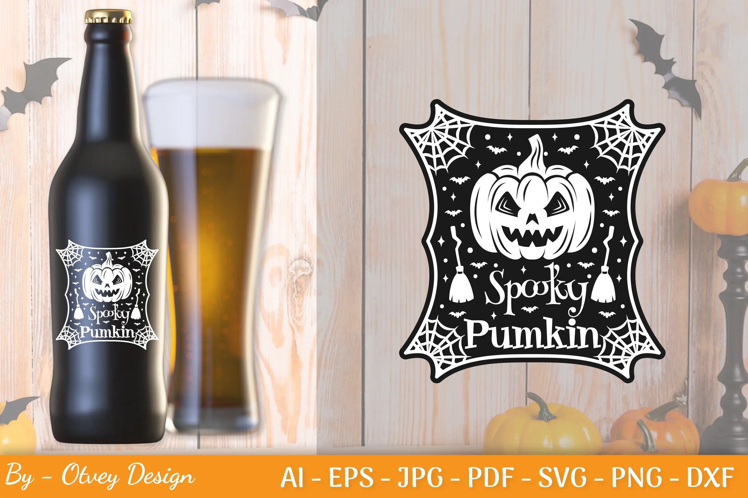Halloween Spooky Label SVG Bundle - CraftNest - Digital Crafting and Art