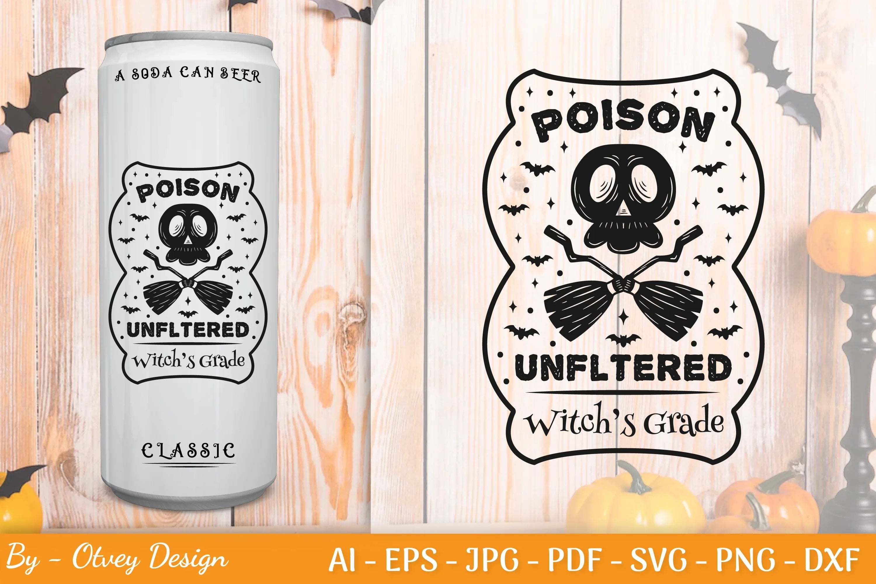 Halloween Spooky Label SVG Bundle - CraftNest - Digital Crafting and Art