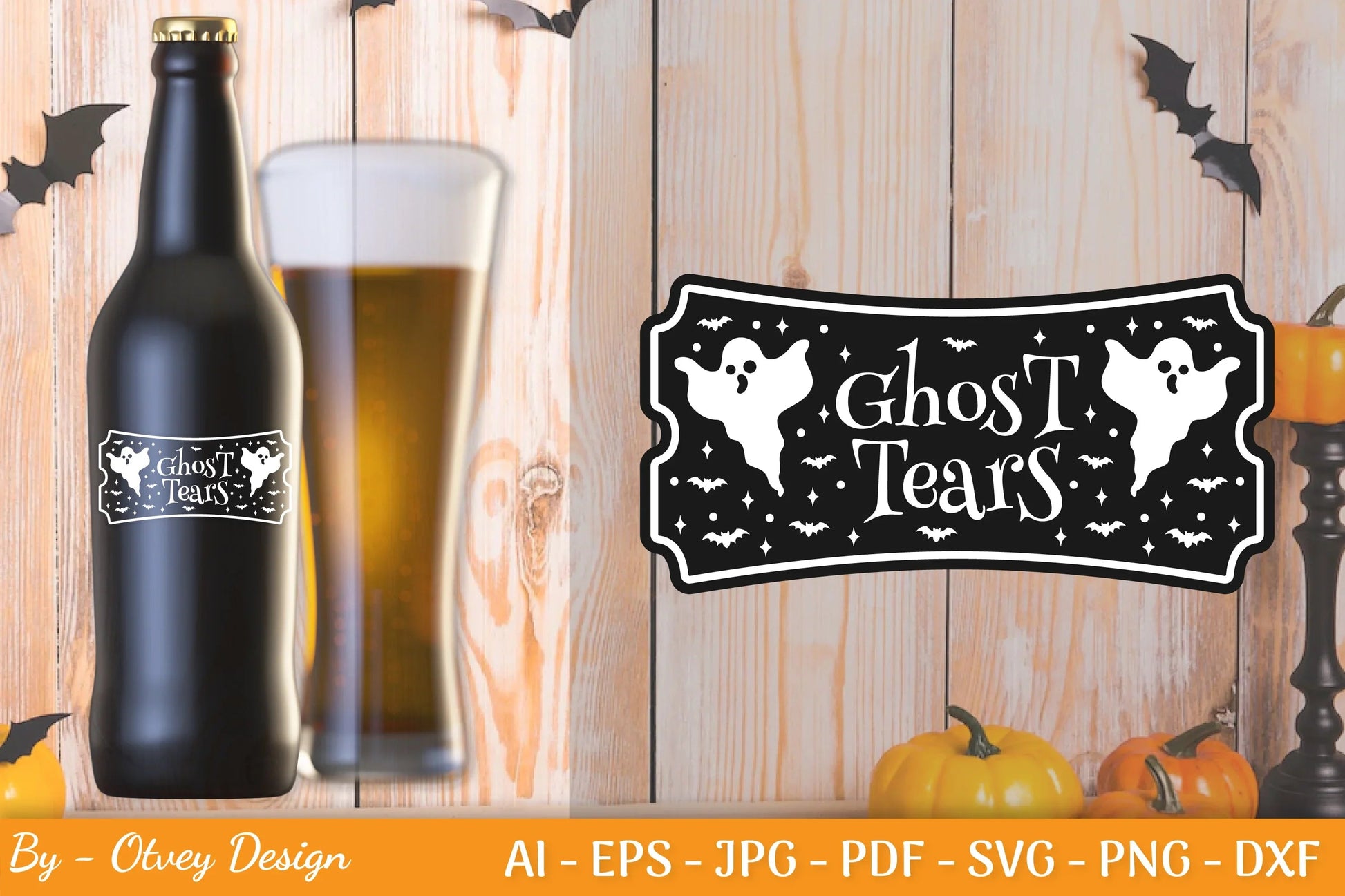 Halloween Spooky Label SVG Bundle - CraftNest - Digital Crafting and Art