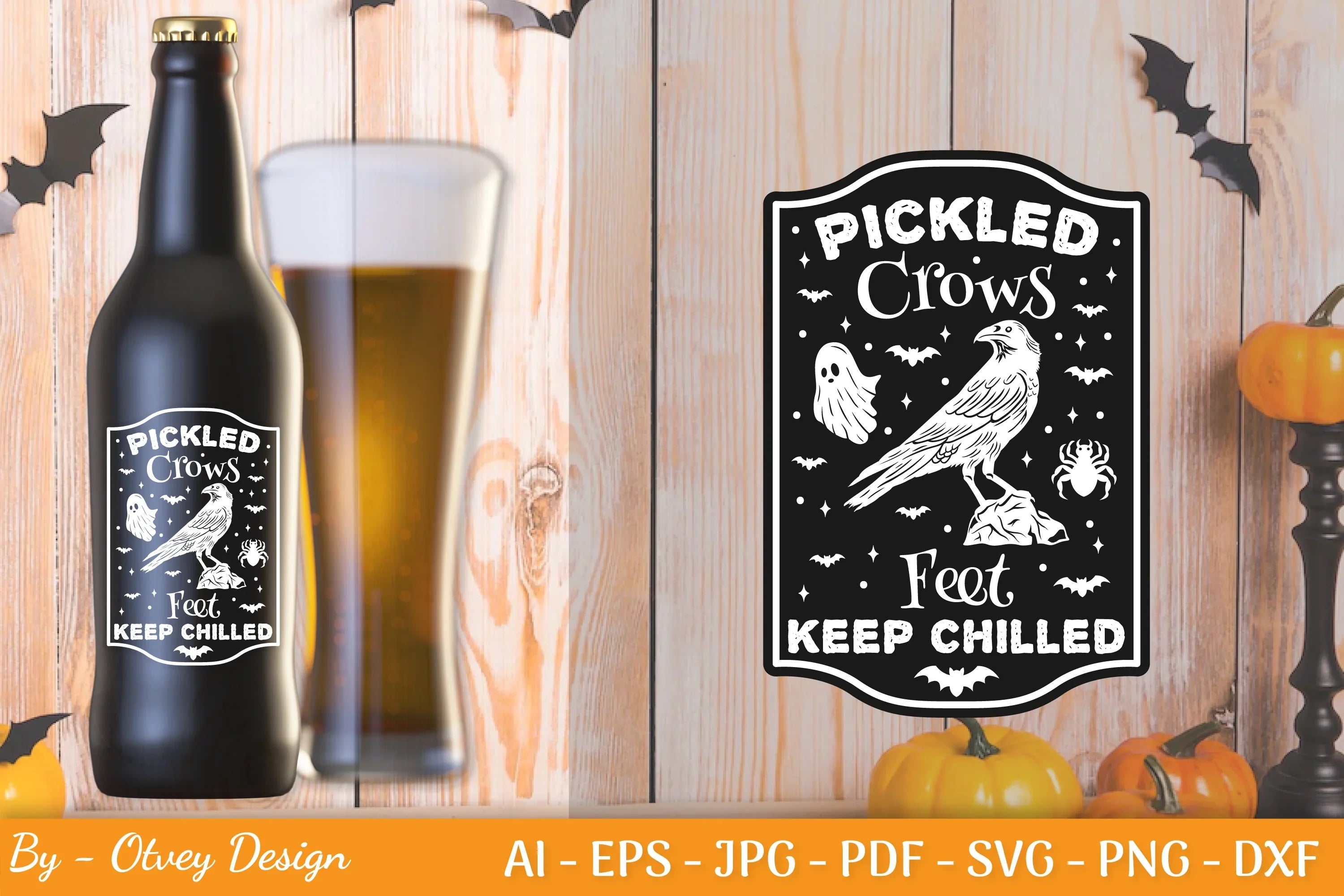 Halloween Spooky Label SVG Bundle - CraftNest - Digital Crafting and Art