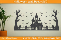 Halloween Wall Decor Silhouette SVG Bundle - CraftNest - Digital Crafting and Art