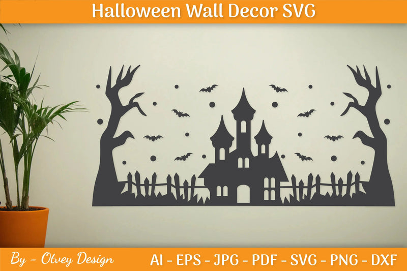 Halloween Wall Decor Silhouette SVG Bundle - CraftNest - Digital Crafting and Art