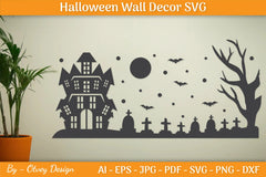 Halloween Wall Decor Silhouette SVG Bundle - CraftNest - Digital Crafting and Art