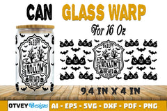 Halloween 16 oz Can Glass Wrap SVG Bundle 21 - CraftNest - Digital Crafting and Art