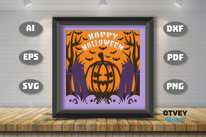 Halloween 3D Shadow Box SVG Bundle - CraftNest - Digital Crafting and Art