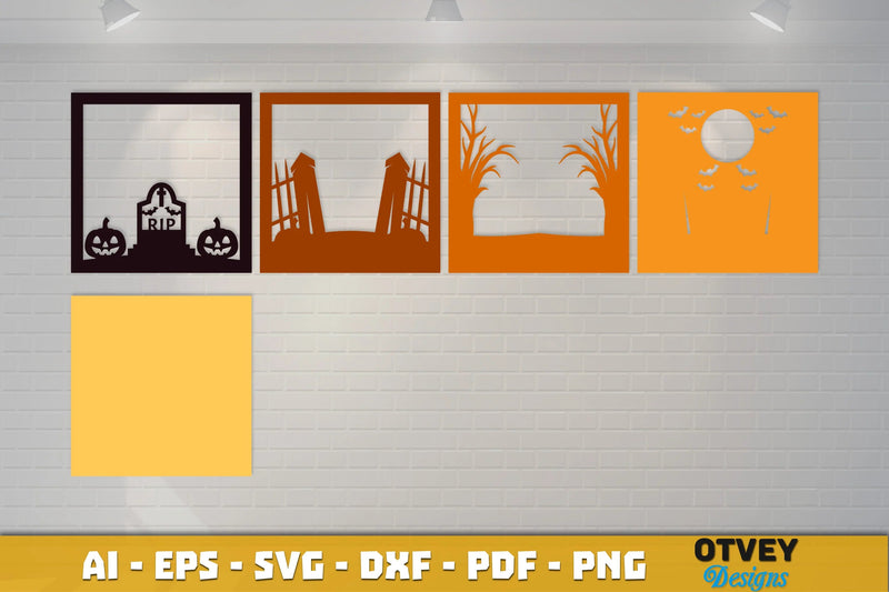 Halloween 3D Shadow Box SVG Bundle 21 - CraftNest - Digital Crafting and Art