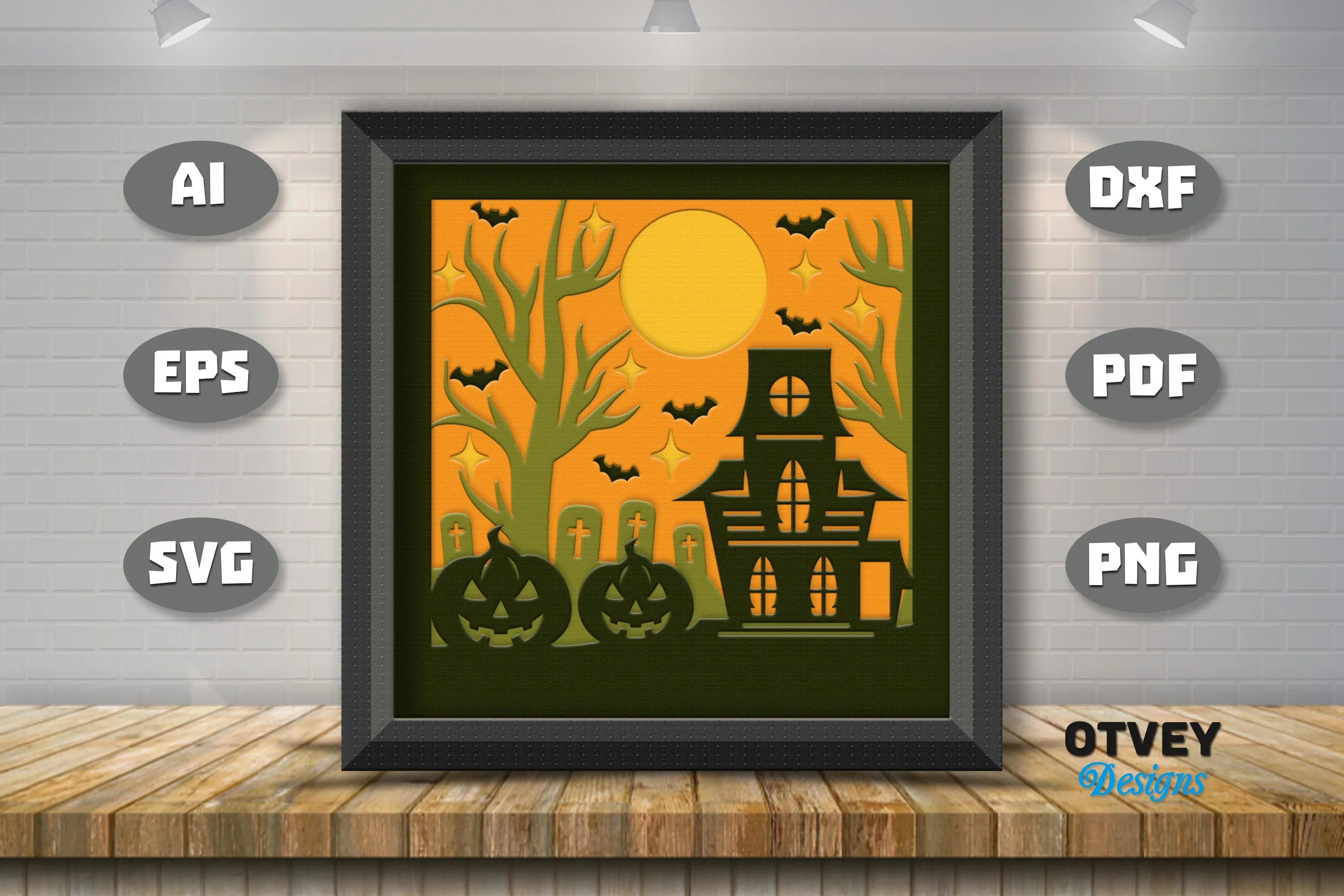 Halloween 3D Shadow Box SVG Bundle 23 - CraftNest - Digital Crafting and Art