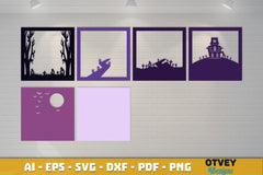 Halloween 3D Shadow Box SVG Bundle 8 - CraftNest - Digital Crafting and Art