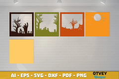 Halloween 3D Shadow Box SVG Bundle 11 - CraftNest - Digital Crafting and Art