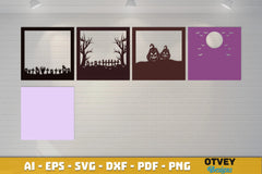 Halloween 3D Shadow Box SVG Bundle 16 - CraftNest - Digital Crafting and Art