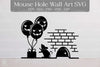 Halloween Balloon Mouse Hole Wall Art Sticker Clipart Bundle