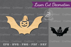 Halloween Bat Laser Cut Decoration Bundle - CraftNest - Digital Crafting and Art