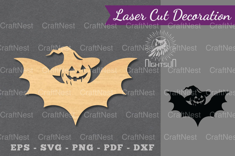 Halloween Bat Laser Cut Decoration Bundle - CraftNest - Digital Crafting and Art
