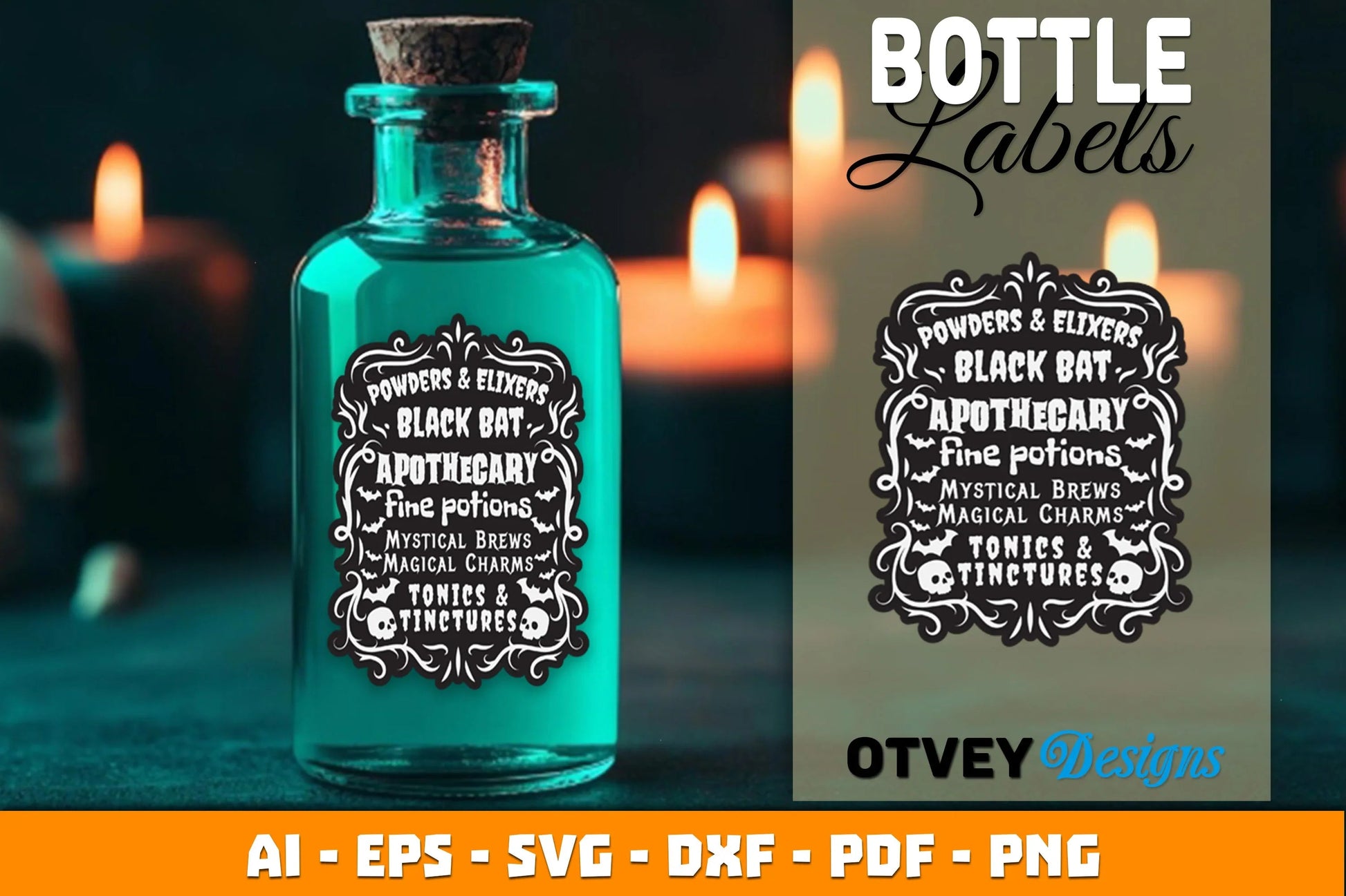 Halloween Witch Potion Label SVG Bundle 2 - CraftNest - Digital Crafting and Art