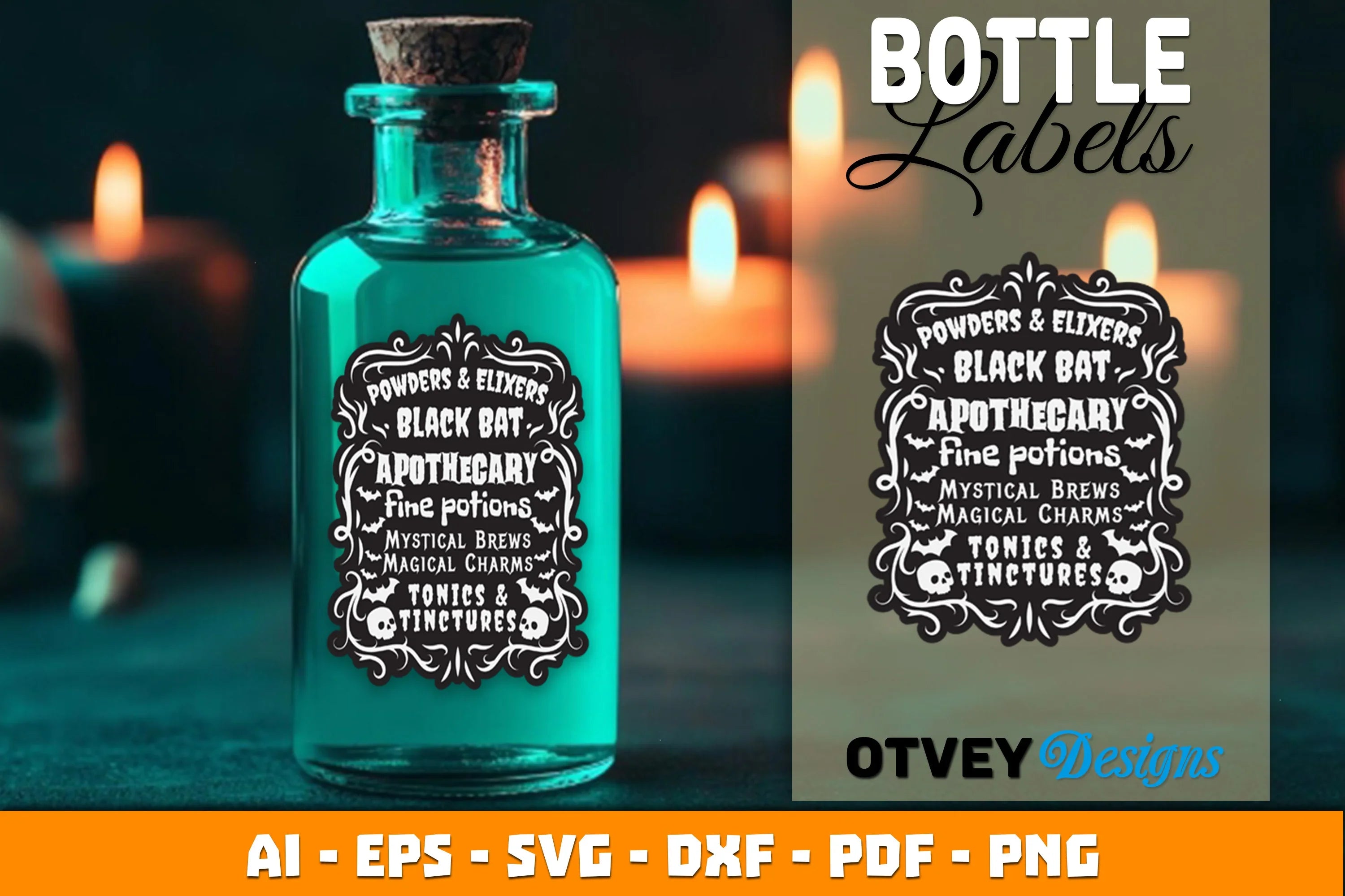 Halloween Witch Potion Label SVG Bundle 2 - CraftNest - Digital Crafting and Art