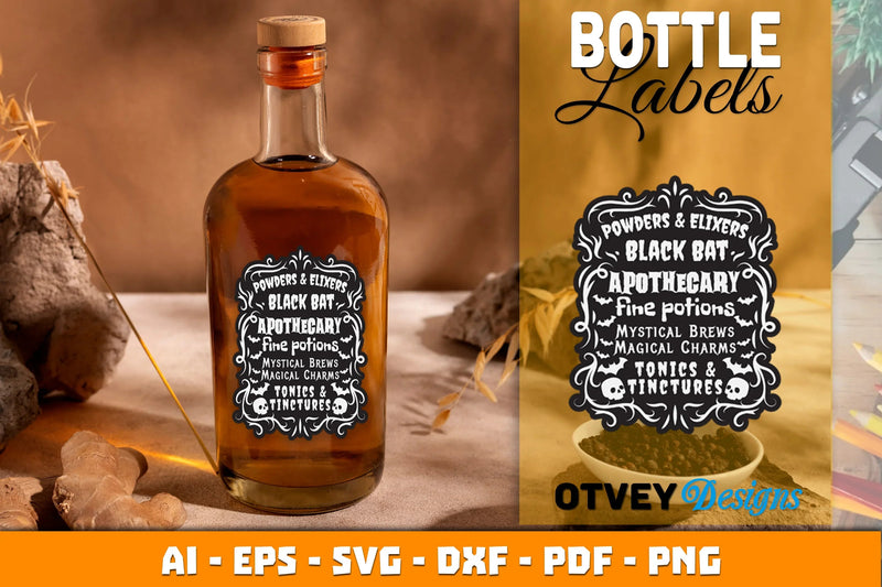 Halloween Witch Potion Label SVG Bundle 2 - CraftNest - Digital Crafting and Art