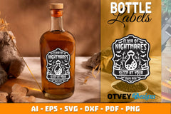 Halloween Witch Potion Bottle Labels SVG Bundle 13 - CraftNest - Digital Crafting and Art