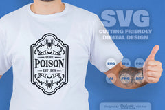 Halloween Bottle Label SVG Bundle 7 - CraftNest - Digital Crafting and Art