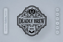 Halloween Bottle Label SVG Bundle 4 - CraftNest - Digital Crafting and Art