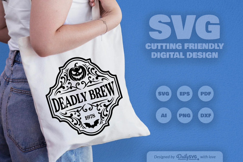 Halloween Bottle Label SVG Bundle 4 - CraftNest - Digital Crafting and Art