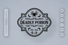 Halloween Bottle Label SVG Bundle 3 - CraftNest - Digital Crafting and Art